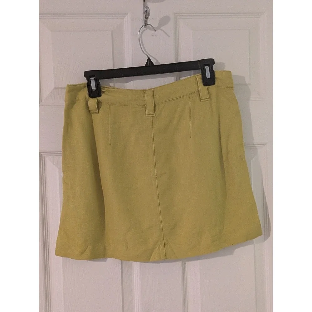 Free People Can't Blame Me Linen Mini Skirt A-Line Pockets‎ Casual Sz. 4 NWT